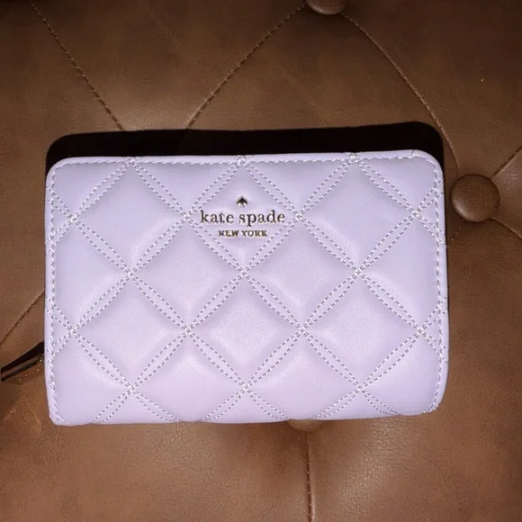 Kate Spade Light Purple Quilted Wallet - Picture 1 of 3